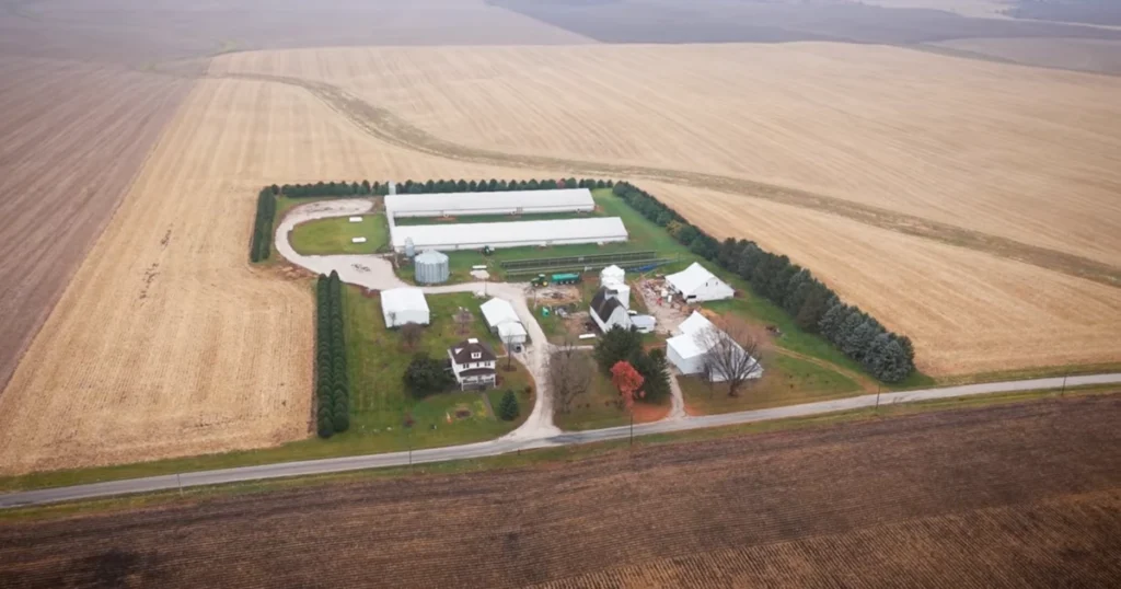 An overview photo of Gary Asay's farm